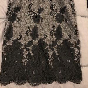 Lace overlay pencil skirt- Ny and Co